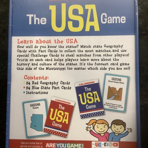 The USA Game Scholastic Trivia Family Game for Kids - Picture 3 of 5